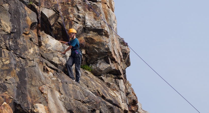 rock climbing trip for teens